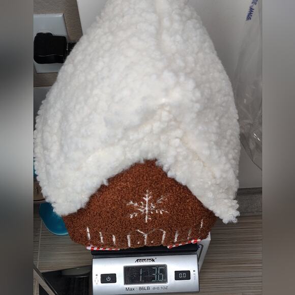 Cupcakes and Cashmere Peppermint Gingerbread Teddy Sherpa Pillow TIKTOK - Picture 11 of 12